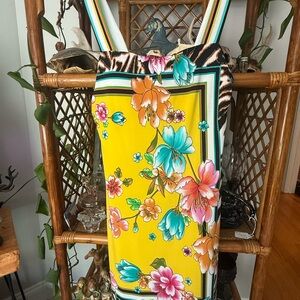 Cache Multicolor Floral Dress